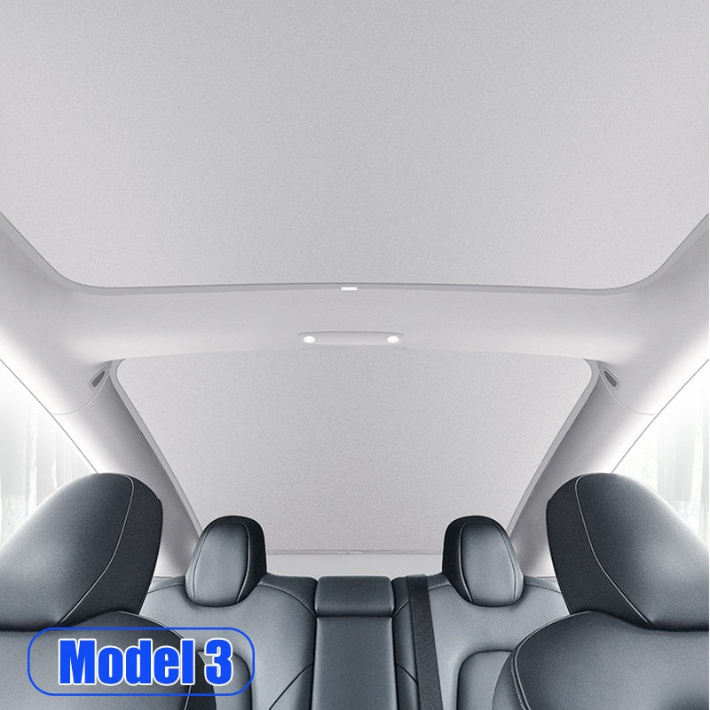 Toit ouvrant panoramique pare-soleil en cristal de glace pour Tesla Model  3/Y